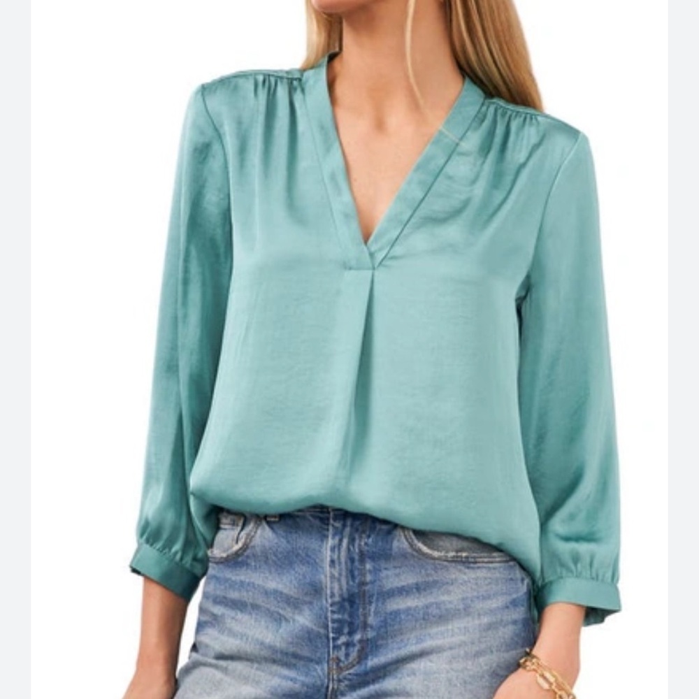 Vince Camuto Teal Blouse